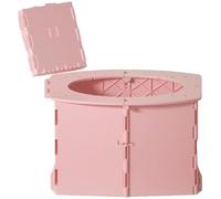 HUFENYU Vasino da Viaggio for Bambini, Vasino Portatile Pieghevole Riutilizzabile for L'addestramento dei più Piccoli con Sacchetti for La Pulizia(Pink)