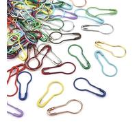 HUFFA 100 Pz/Pacco Spilli Clip di Metallo Oro Argento Marker Tag Zucca Spilli Mestiere di Lavoro A Maglia Punto Croce Titolare Kit da Cucito Fai da Te (Color : Mix Color, Size : 100pcs)