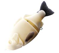 HUFFA 2 Pezzi 16 cm 129 g Esche da Pesca Big Game spazi Vuoti - Swimbait snodato con Scorrimento Non Verniciato for Attrezzatura da Pesca Stile Sunfish Fai da Te