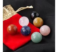 HUFFA 8 Pezzi di Cristallo Bianco Naturale a Forma di Sette Stelle con Ornamenti di Sfere di Cristallo Viola e Rosa for la Decorazione Domestica(Rainboweyeobsidian)