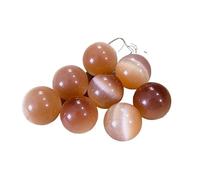 HUFFA 8 Pezzi di Cristallo Bianco Naturale a Forma di Sette Stelle con Ornamenti di Sfere di Cristallo Viola e Rosa for la Decorazione Domestica(Orangecateye)