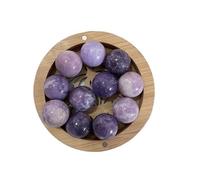 HUFFA 8 Pezzi di Cristallo Bianco Naturale a Forma di Sette Stelle con Ornamenti di Sfere di Cristallo Viola e Rosa for la Decorazione Domestica(Lilac)