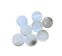 HUFFA 8 Pezzi di Cristallo Bianco Naturale a Forma di Sette Stelle con Ornamenti di Sfere di Cristallo Viola e Rosa for la Decorazione Domestica(Whitecateye)