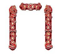 HUFFA Adesivi for Porte di benedizione con distici dell'anno del Cavallo 2026 for la Festa di Primavera - Decorazioni for Porte d'ingresso di Capodanno(Color5,Tracelessglue)