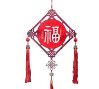 HUFFA Bobblehead di Capodanno 2026 Dio della ricchezza - Ciondolo Decorativo a Forma di Zucca in Stile Cinese for la Decorazione dell'ingresso del Festival di Primavera(Woodenpendantful)