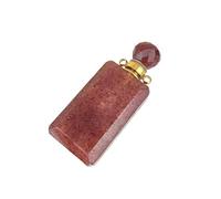 HUFFA Bottiglia di Profumo di Cristallo di Fragola Naturale - Ciondolo in Pietra Grezza for aromaterapia for la Decorazione della casa(Paragraph5)