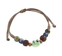 HUFFA Bracciale con perline in ceramica artigianale da donna - Accessorio di gioielleria unico(Color11)