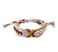 HUFFA Bracciale intrecciato a mano regolabile in stile etnico - Design retrò colorato for una dichiarazione di moda unica