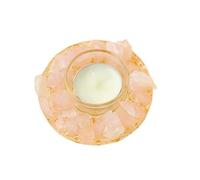 HUFFA Candeliere in Pietra Grezza di Cristallo Naturale - Pietra profumata Irregolare for la Decorazione Domestica(Color4)