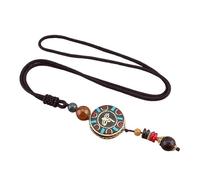 HUFFA Catena for Maglione in Stile Etnico Nepalese Ping An Brand - Gioielli e Accessori di Abbigliamento Unici for Gli Appassionati di Moda(BlackWengNepalRope)