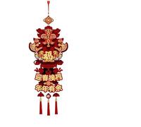 HUFFA Ciondolo del Dio della Ricchezza for Il Capodanno 2026 - Decorazione da Appendere for Il Soggiorno, benedizioni della prosperità dell'anno del Cavallo(Color9)