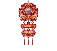 HUFFA Ciondolo del Dio della Ricchezza for Il Capodanno 2026 - Decorazione da Appendere for Il Soggiorno, benedizioni della prosperità dell'anno del Cavallo(Color4)