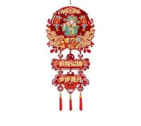 HUFFA Ciondolo del Dio della Ricchezza for Il Capodanno 2026 - Decorazione da Appendere for Il Soggiorno, benedizioni della prosperità dell'anno del Cavallo(Color5)