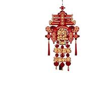 HUFFA Ciondolo della Fortuna dell'anno del Cavallo 2026 - Ornamento da Appendere alla Porta con Nodo Cinese for la Decorazione del Festival di Primavera(Color6)