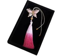 HUFFA Ciondolo in Broccato - Ciondolo con Lucchetto di Sicurezza a Forma di Farfalla di Zucca di Tendenza Nazionale for Uno Stile e Una Sicurezza Unici(Color7)