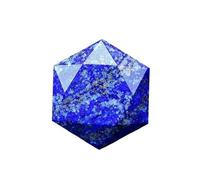 HUFFA Ciondolo Stella a Sei Punte in Pietra Grezza di Ametista Bianca e Rosa Naturale - Gioielli in Cristallo Esagonale(Lapis Lazuli)