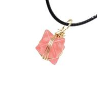 HUFFA Collana con Ciondolo a Stella a Sei Punte Merkaba in Cristallo Naturale | Gioielli con Pietre preziose Intrecciate a Mano for la guarigione Spirituale(Redmelting)