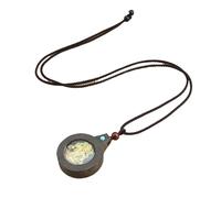 HUFFA Collana con Ciondolo Etnico Rotondo Thangka - Gioielli in Stile Tibetano for la connessione Spirituale(Vajrabodhisattva)