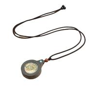 HUFFA Collana con Ciondolo Etnico Rotondo Thangka - Gioielli in Stile Tibetano for la connessione Spirituale(Zakiram)