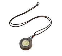 HUFFA Collana con Ciondolo Etnico Rotondo Thangka - Gioielli in Stile Tibetano for la connessione Spirituale(Greatsuntathagata2)