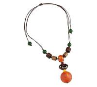 HUFFA Collana con Ciondolo in Cera d'api Imitazione Stile Etnico - Perline artistiche for clavicole for Accessori di Moda Unici
