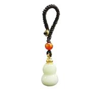 HUFFA Collana con Ciondolo in Giada Naturale con Forma di Zucca apribile e Bottiglia di Profumo for Oli Essenziali for Gli Amanti dell'aromaterapia(SheCuiGourdKeychain)