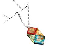 HUFFA Collana con Ciondolo in Pietra Naturale Vintage | Gioielli a Catena retrò for Donna(N31375Square)