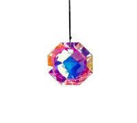 HUFFA Cristallo acchiappasole Arcobaleno for finestre, Decorazione da Appendere con Prisma Ottagonale da 7,62 cm