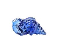 HUFFA Crystal Crafts Small Conch Marine Animal Pen Holder - Elegant Desktop Office Decor for Living Room & Entrance(MediumBlue)