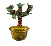HUFFA Decorazione da Tavolo Cactus - Pianta realistica di Simulazione del Vetro for l'arredamento di casa e Ufficio(Color8)