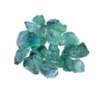 HUFFA Decorazione in Pietra Grezza di Zaffiro Blu Cielo Naturale for acquari, vasi di Fiori e diffusori di aromaterapia(Green Fluorite)