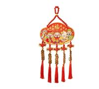 HUFFA Decorazioni di Capodanno for L'Anno del Cavallo 2026 - Decorazioni da Appendere alla Porta for la Festa di Primavera - Decorazioni con Personaggi di Zucca e Fortuna(Color1)