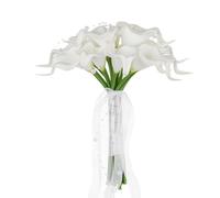 HUFFA Elegante bouquet da sposa artificiale con giglio di calla - Proposta di matrimonio bianco for le spose(Whitecallalily[5896])