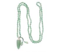 HUFFA Elegante Collana con Ciondolo a Forma di Bottiglia di Profumo in Cristallo - Design con Perline Rotonde(GreenEastMausoleum)