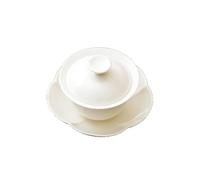 HUFFA Elegante teiera in porcellana con design in giada bianca - Perfetta for l'uso domestico, piccola teiera non calda for la preparazione del tè Kung Fu