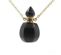 HUFFA Flacone di Profumo di Cristallo a Forma di Zucca - Eleganti Accessori Fai da Te for l'arredamento della casa e Come Regalo(Obsidian Gold)