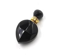 HUFFA Flacone di Profumo in Cristallo a Forma di Cuore Geometrico - Eleganti Accessori Fai da Te for Decorazioni for la casa e Regali(Obsidian)