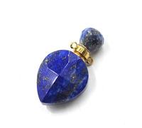 HUFFA Flacone di Profumo in Cristallo a Forma di Cuore Geometrico - Eleganti Accessori Fai da Te for Decorazioni for la casa e Regali(Lapislazuli)