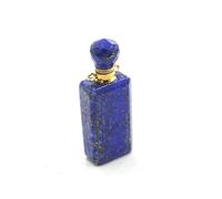 HUFFA Flacone di Profumo in Cristallo Quadrato Geometrico - Eleganti Accessori Fai da Te for l'arredamento della casa(Lapislazuli)