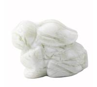 HUFFA Intaglio di Animali con Gemme di Cristallo - 12 Decorazioni zodiacali - Ornamenti di Coniglio in Giada for Decorazioni for la casa e L'Ufficio(Xiuyu)