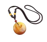 HUFFA Nuova Collana Lunga in Stile Etnico for Donna - Catena con Ciondolo e Fibbia di Sicurezza(Safededuction)