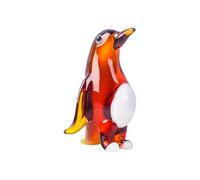 HUFFA Ornamenti Colorati a Forma di Pinguino con Mamma e Bambino - Artigianato in Cristallo con Animali marini for Decorare l'ingresso del Soggiorno(AmberPenguin)