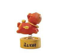 HUFFA Ornamenti con Pony Zodiaco: graziose Decorazioni for la scrivania di casa e Ufficio for alleviare Lo Stress e Decorare l'auto(Getrichimmediately)