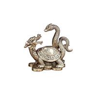 HUFFA Ornamenti di Quattro Bestie mitiche in Rame Puro Drago Verde Tigre Bianca Vermiglio Uccello Tartaruga Nera Decorazione da scrivania