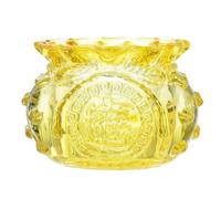 HUFFA Ornamenti for Sacchetti di Denaro con Smalto colorato - Serbatoio di Risparmio in citrino del Tesoro Fortunato for la Decorazione Domestica(Yellow,72 * 100(mm))