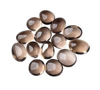 HUFFA Ornamenti Naturali a Grana Grossa in Cristallo Ovale for Il tè - Pietra Grezza for la Decorazione di acquari e vasi di Fiori(Teacrystal100g(4-6pieces) 3-4cm)