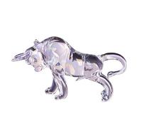 HUFFA Ornamento con Sfera di Cristallo a Forma di Farfalla di Cristallo - Artigianato for la Decorazione di Auto di Piccoli Animali(Bullfight)