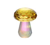 HUFFA Ornamento di Piante a Forma di Fungo di Cristallo, di Colore simulato, for la Decorazione della casa, Perfetto for Soggiorno, Cucina e Camera da Letto.(Golden)