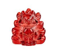 HUFFA Ornamento in Vetro di Volpe a Nove Code di Cristallo colorato - Decorazione Decorativa for la casa(Rosso)