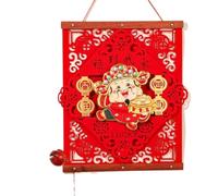 HUFFA Pendente del Dio della Ricchezza Che scuote la Testa for Il Capodanno 2026 - Decorazione di benedizione for la Festa di Primavera for l'ingresso del Soggiorno(Goodluckandgoodluck)